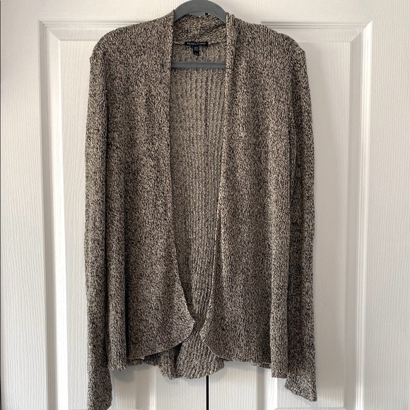 Eileen Fisher Linen/Wool Blend Open Front Cardigan - Picture 1 of 9